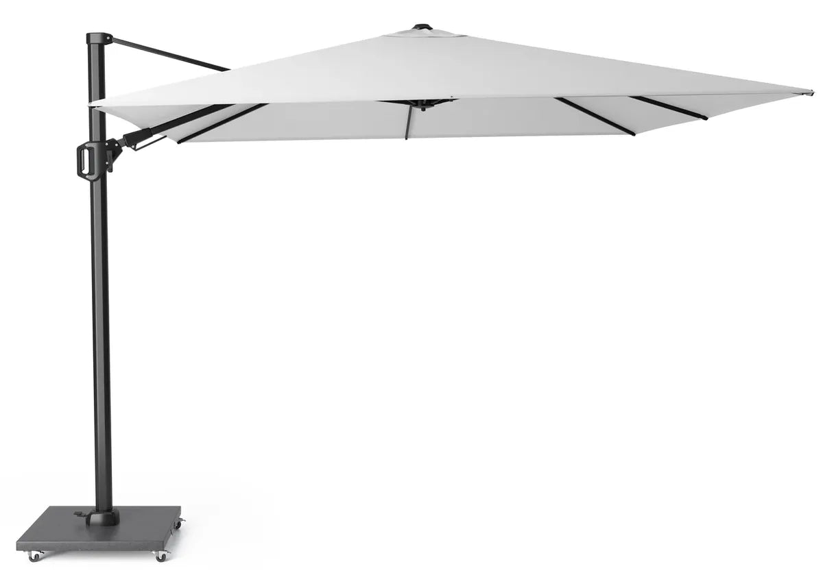 CHALLENGER T2 parasol 3x3m - wit/ antraciet excl. voet