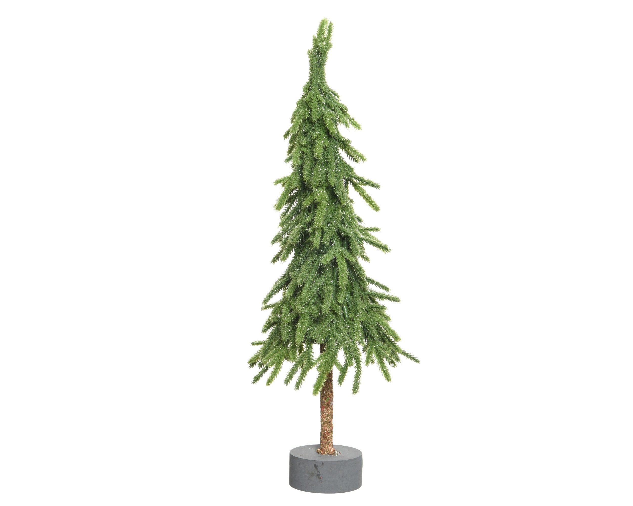 Kerstdeco gnome mini boom glitter 45cm - groen