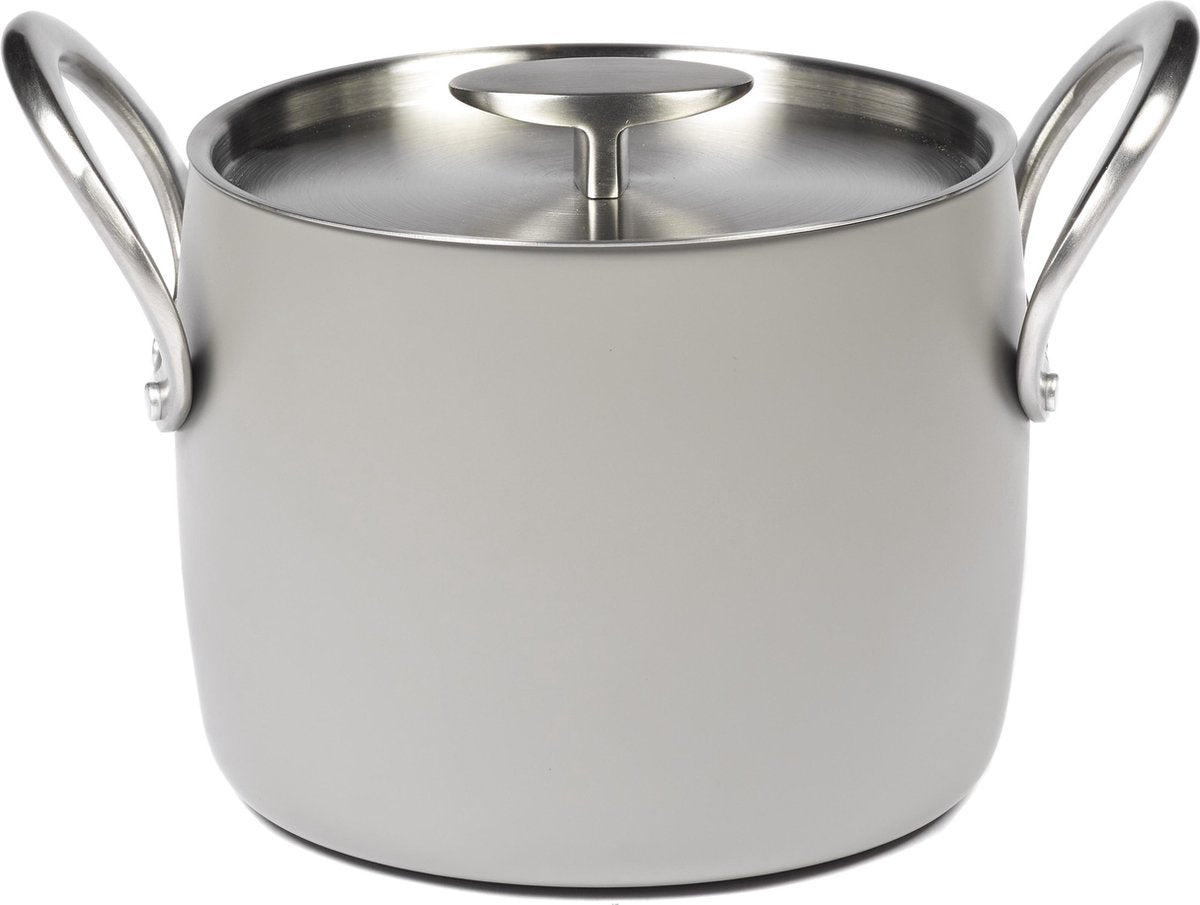PASCALE NAESSENS Pure - Kookpot 18cm - forged alu stone grijs  TU LU/UC