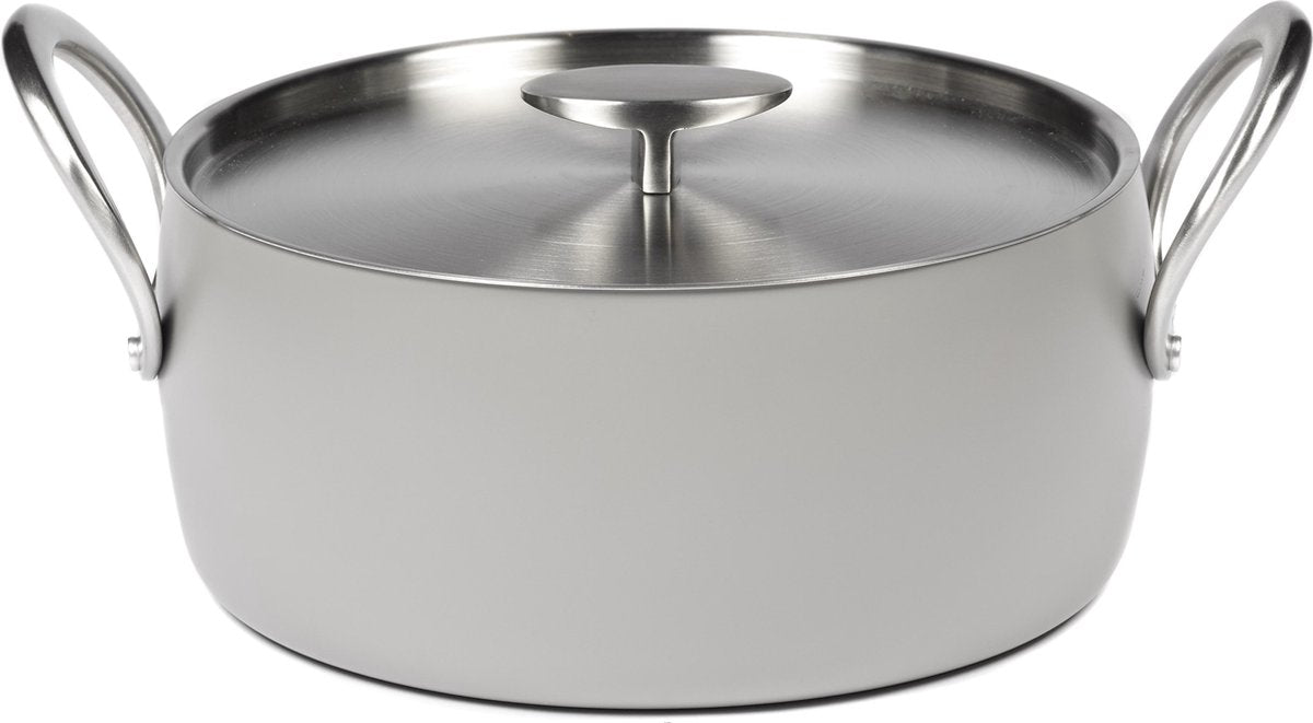 PASCALE NAESSENS Pure - Kookpot 24cm + deksel - forged alu stone grey TU LU/UC
