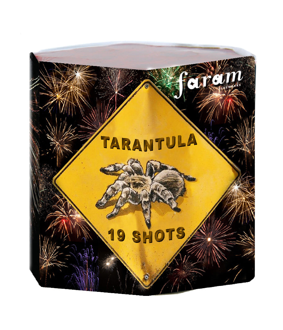 Vuurwerk Tarantula - 19 shots - 123,5g F2 27sec