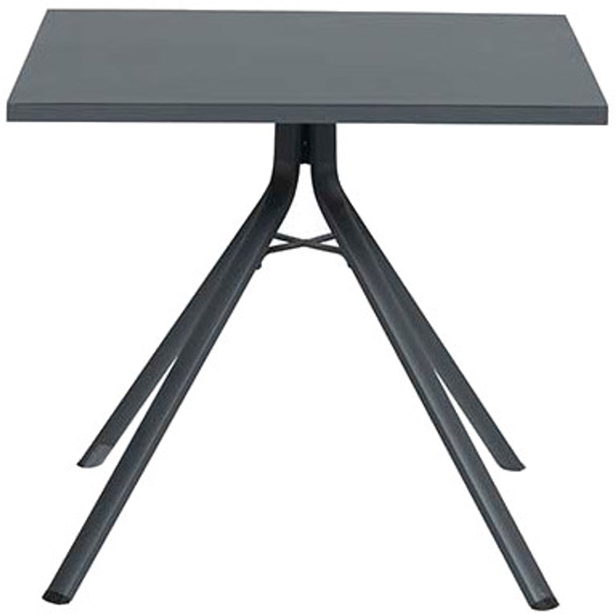 GARDEN IMPRESSIONS - RIMINI tafel - 80x80cm - carbon black tuintafel ideaal voor op balkon  tu lu