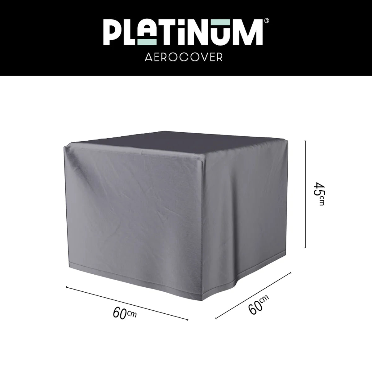 AEROCOVER sfeerhaard - 60x60xH45cm - antraciet