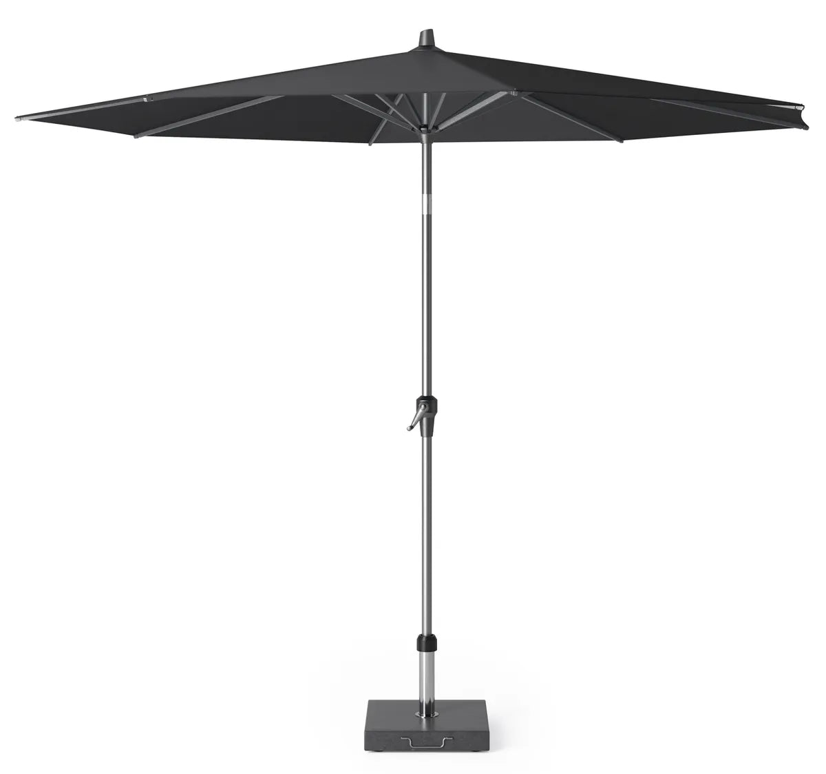 Platinum RIVA premium parasol 3m - faded black/ antraciet mast excl. voet