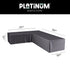 AEROCOVER Loungeset - 355x275x100x70CM links