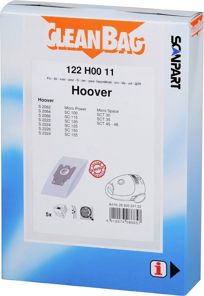 HOOVER stofzakken SC100 TU