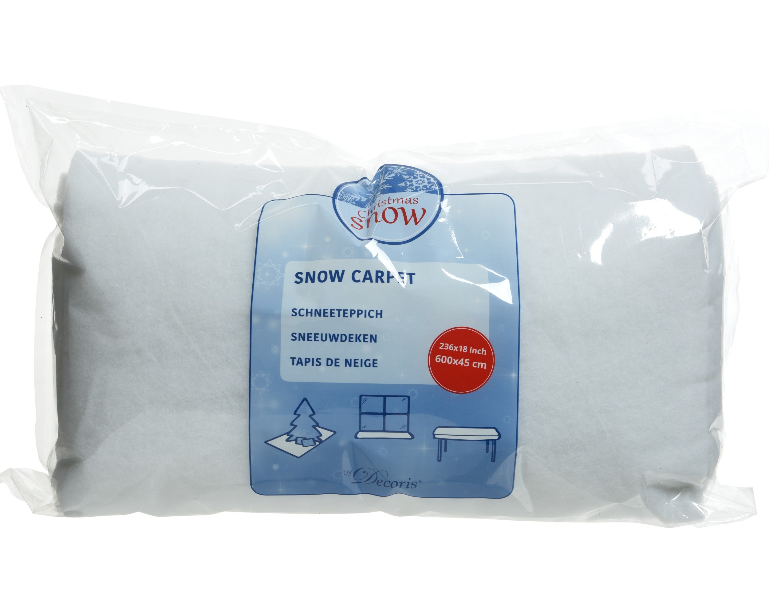 Sneeuwdeken polyester 600x45cm - wit