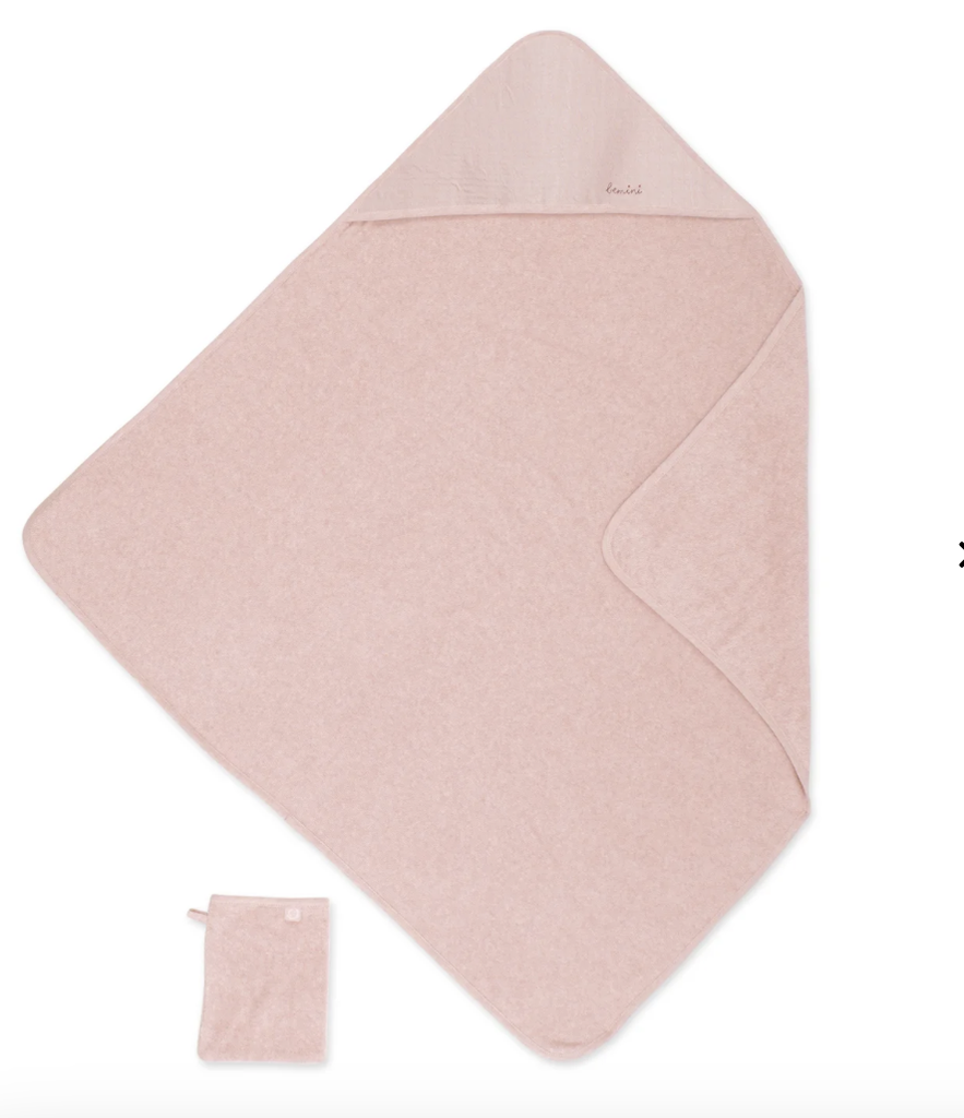 BeMini CADUM badcape - 90x90cm - blush TU LU