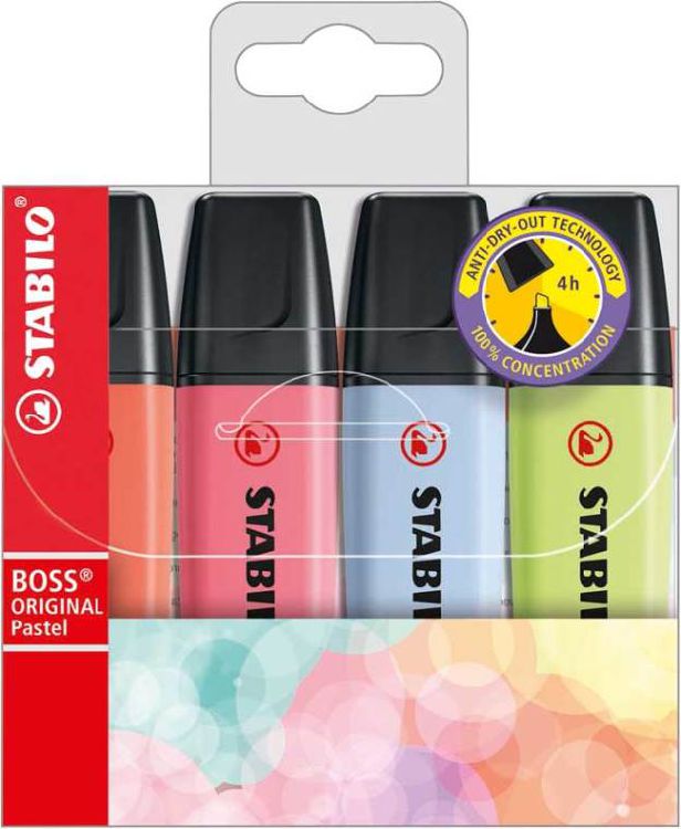 STABILO Boss - pastel - 4st