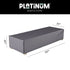 AEROCOVER Loungebed hoes - 210x75x40cm - antraciet  - beschermhoes voor ligbed