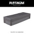 AEROCOVER Loungebed hoes - 210x75x40cm - antraciet  - beschermhoes voor ligbed
