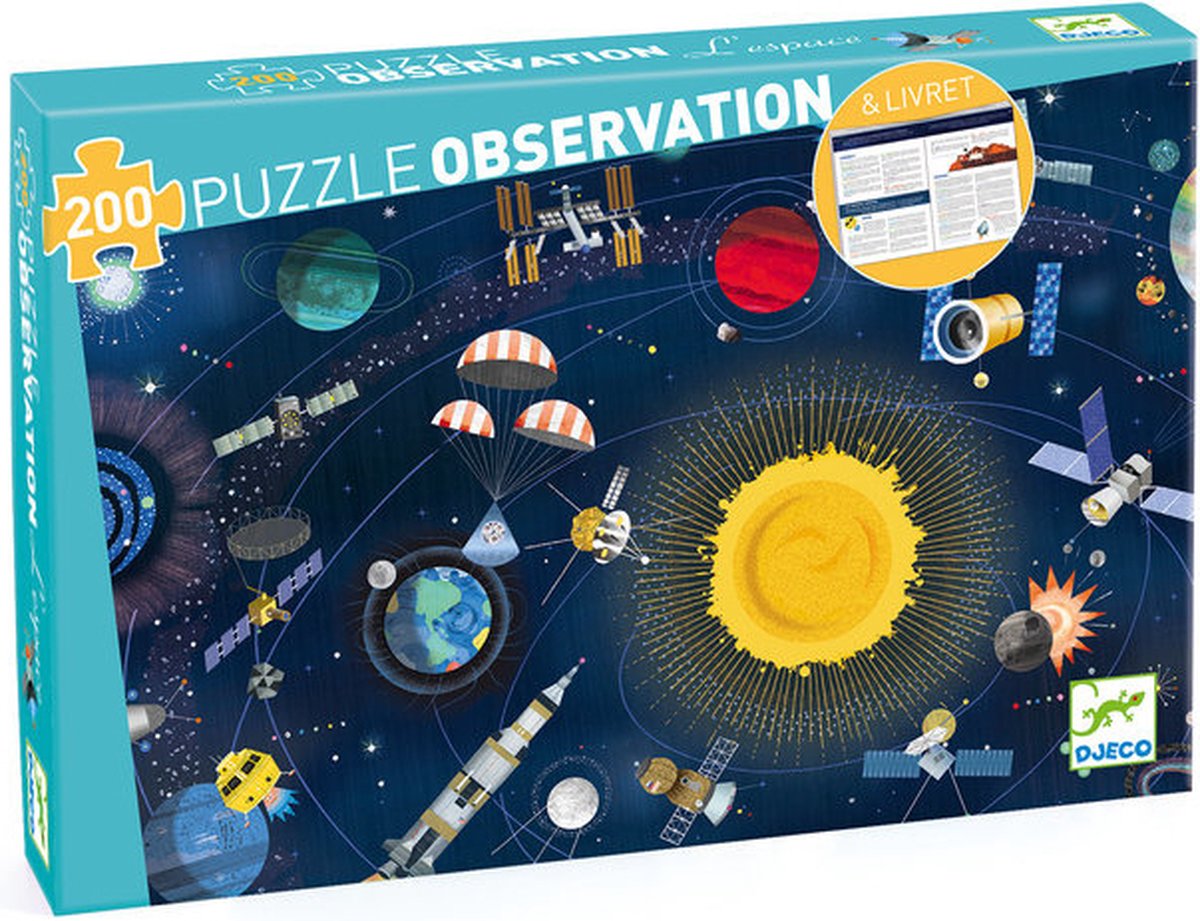 DJECO Puzzel observatie - Ruimte 200st.