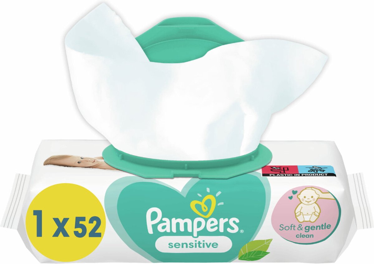 PAMPERS Wipes sensitive - 52st