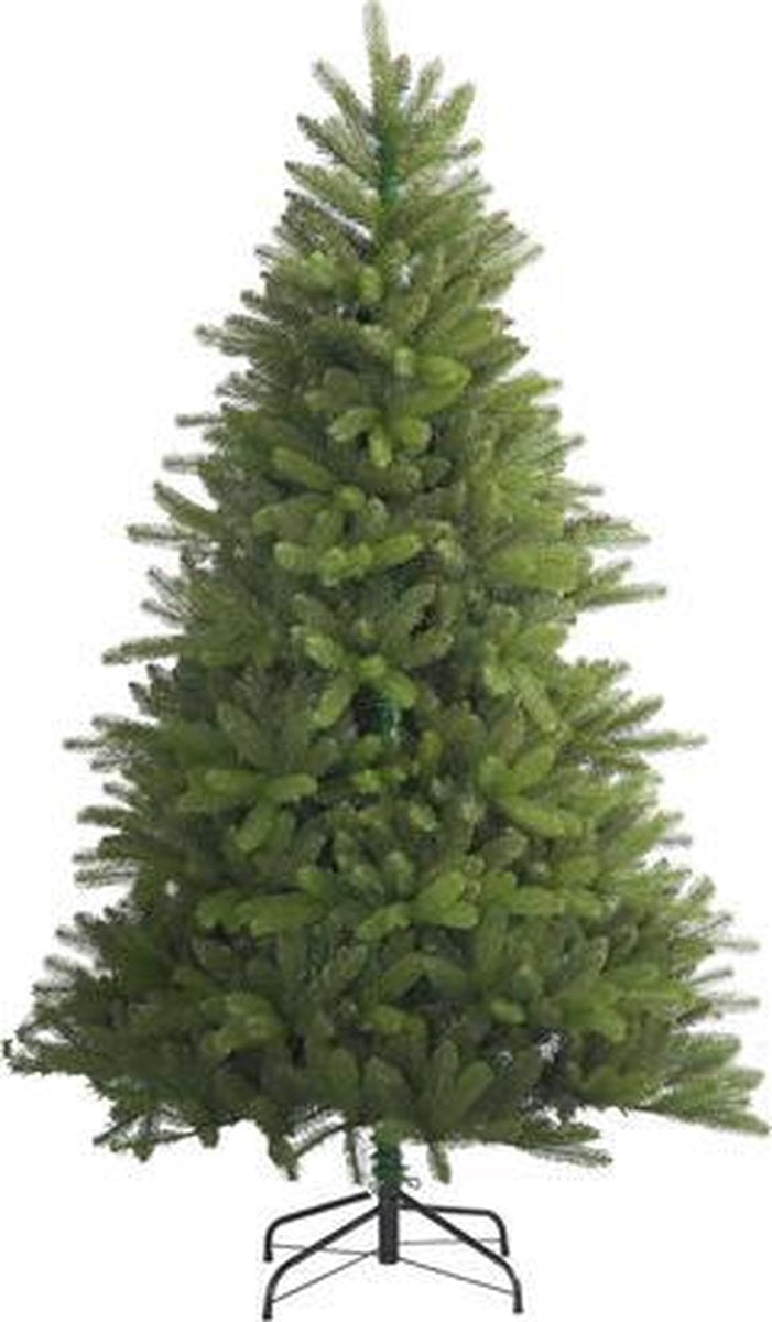 Kerstboom Utah PE - h 210cm takken vallen open- voet metaal