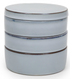 PASCALE NAESSENS Pure - Kom s/3 blauw geglazuurd - 14x14x15cm bowls+deksel