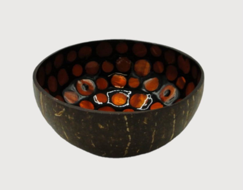 NOYA Kokosnoot bowl - d. brown mother of pearl