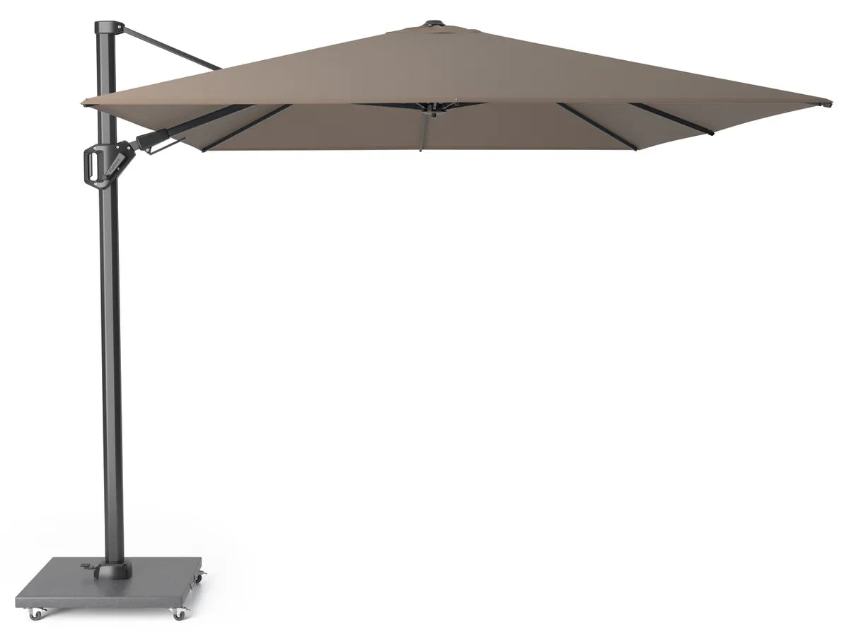 CHALLENGER T2 Premium parasol - 350x260cm - havana/ antraciet excl. voet