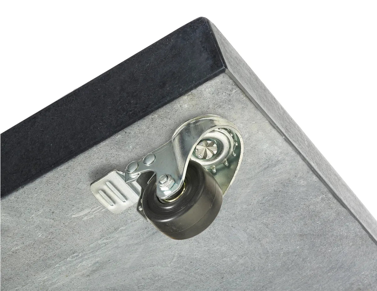 Platinum MODENA parasolvoet 150kg- zwart polish graniet (vr Challenger 4x3)