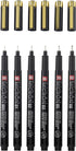 SAKURA Black&Gold pennen - 6st