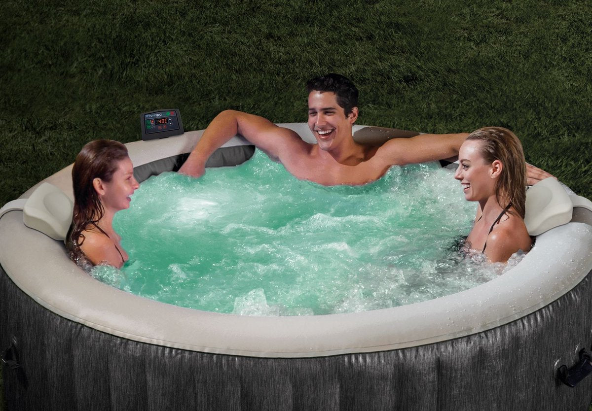 INTEX - PureSpa jacuzzi GREYWOOD deluxe 4pers - 196x71cm