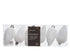 Kerstballen dennenappel kunststof glitter 8cm - winterwit 6st.