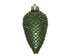 Kerstballen dennenappel kunststof glitter 8cm - dennengroen 6st.