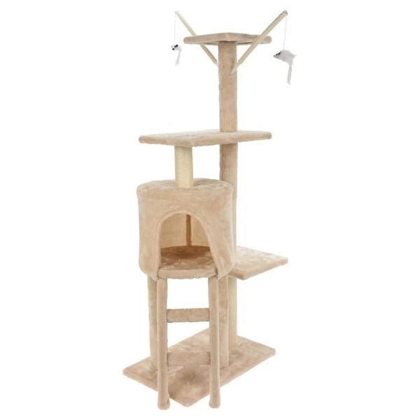 Kattenkrabtoren 45x30x110cm - beige krabpaal