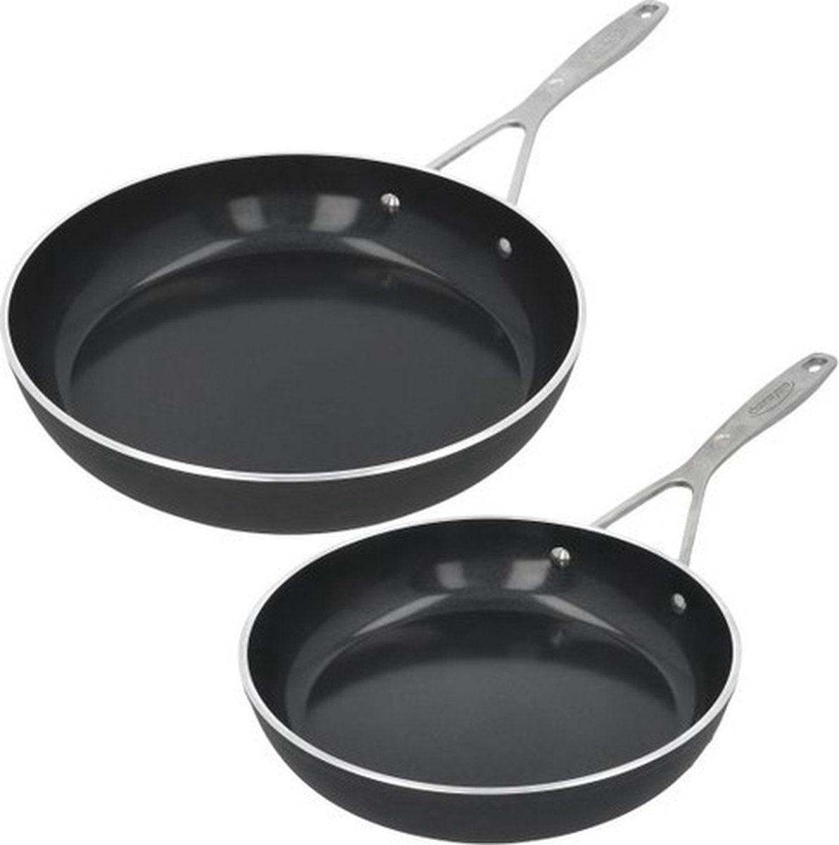 DEMEYERE Alu industry 3 ceraforce - Bakpannenset 24 + 28cm SET47608     TU UC