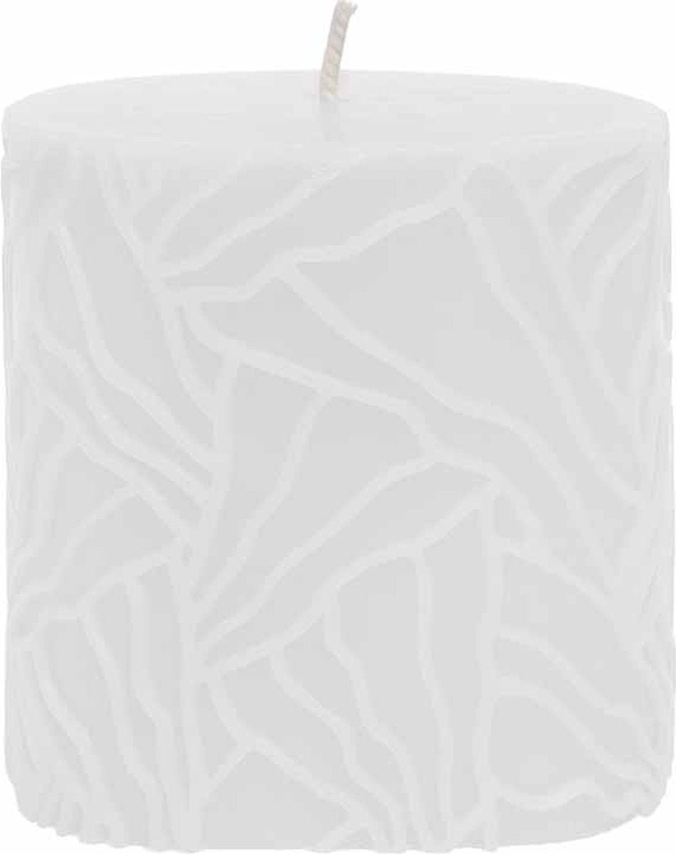 RIVERDALE Wave kaars - 7x7cm - wit