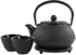 Theeset 4dlg gietijzer - Theepot 0.8L m/ onderzetter en 2 kopjes 100ml