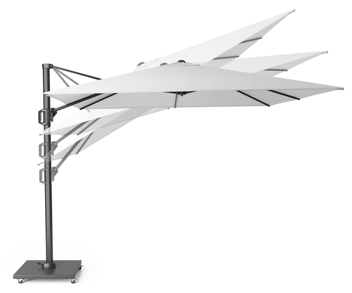 CHALLENGER T1 Premium parasol 350x350cm- doek manhattan - stok antra