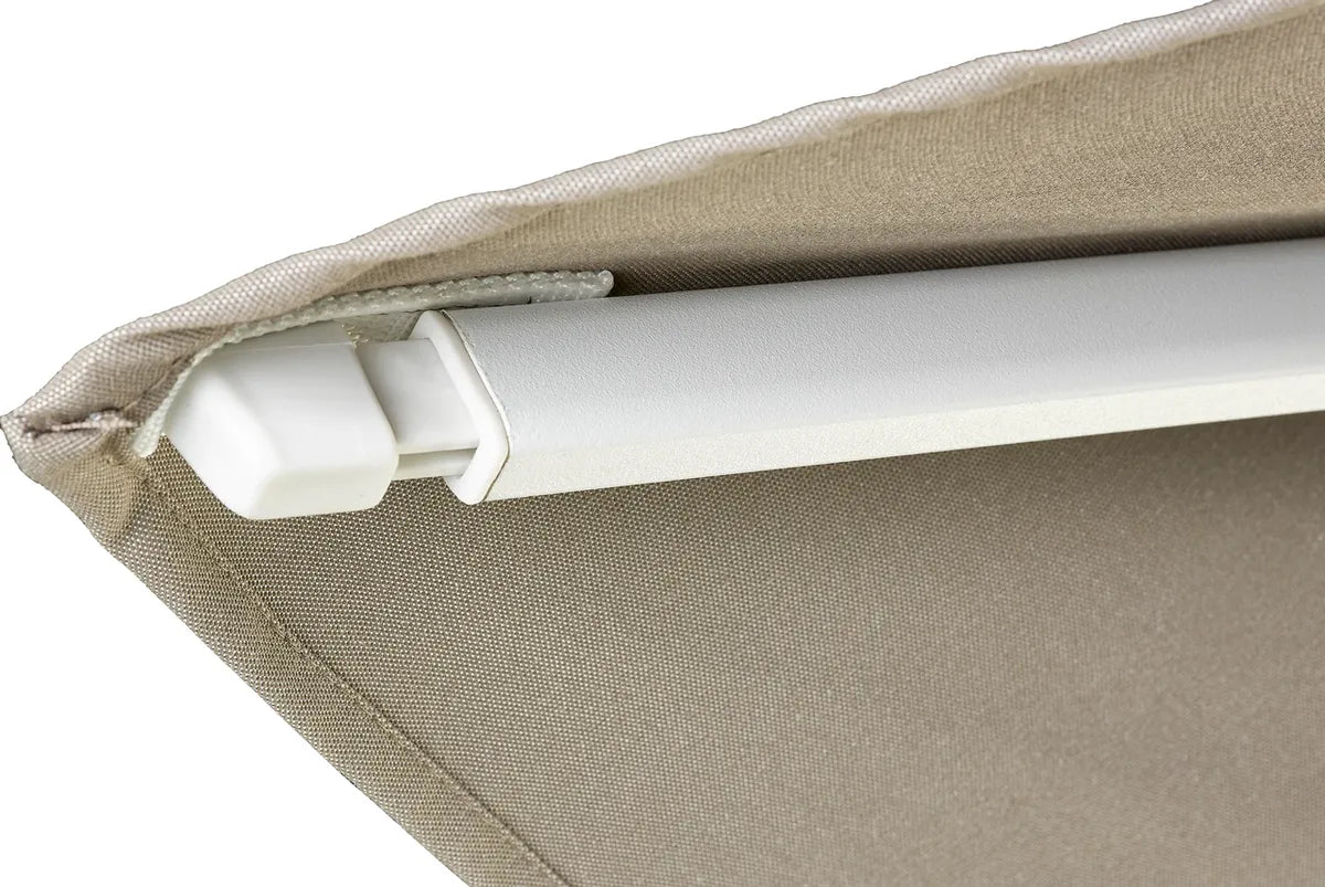 CHALLENGER T2 Premium parasol 300x300cm- manhattan/ wit excl. voet