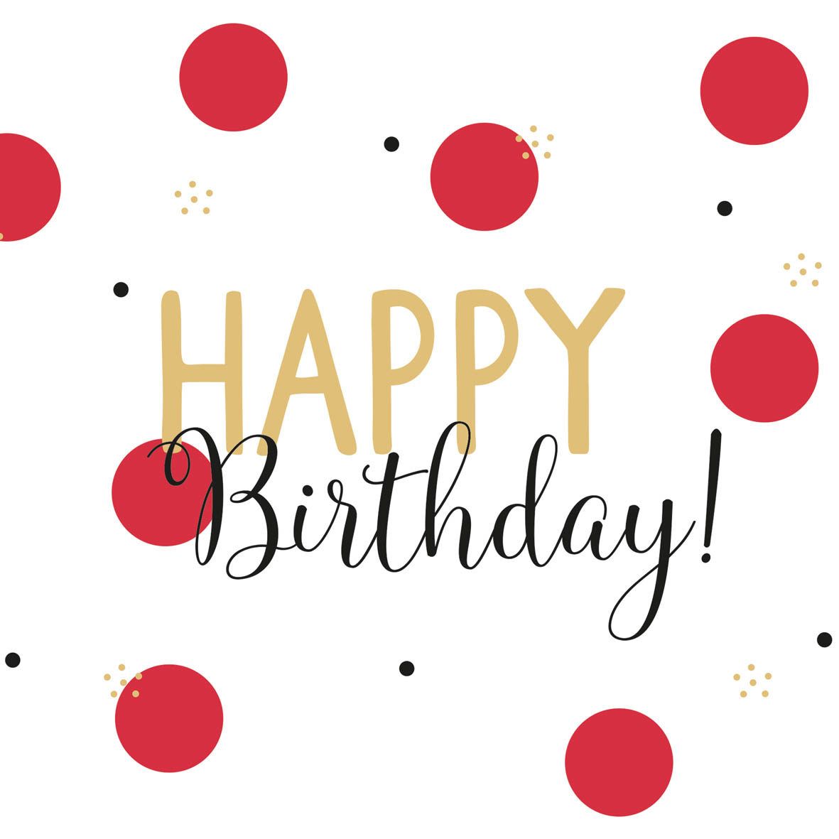 PPD Servetten - 33x33cm - happy birthday