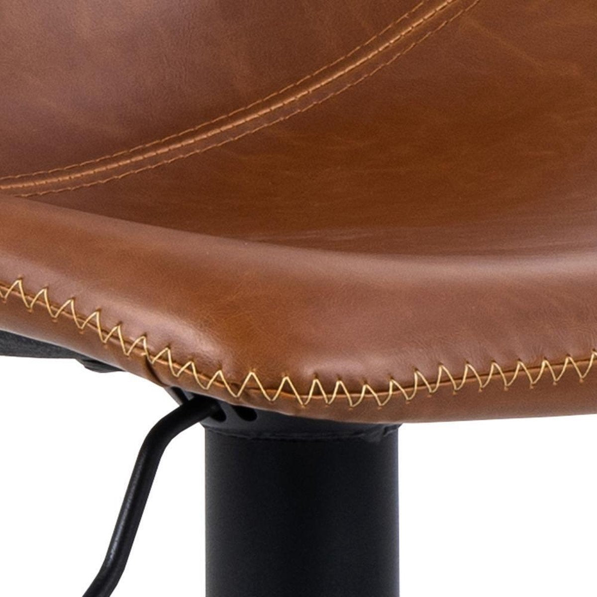OREGON Barstoel - vintage leather look brandy