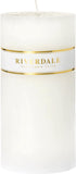 RIVERDALE Kaars - 10x20cm - wit