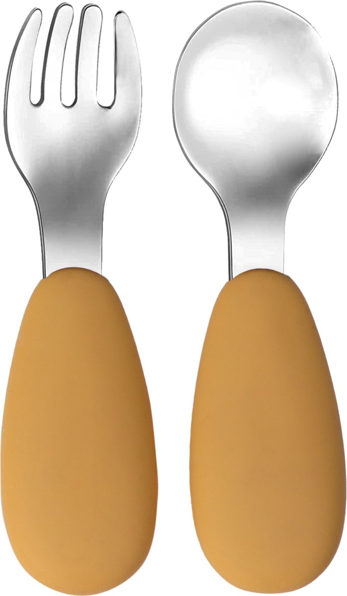 TRYCO Lepel en vork - honey gold TU LU