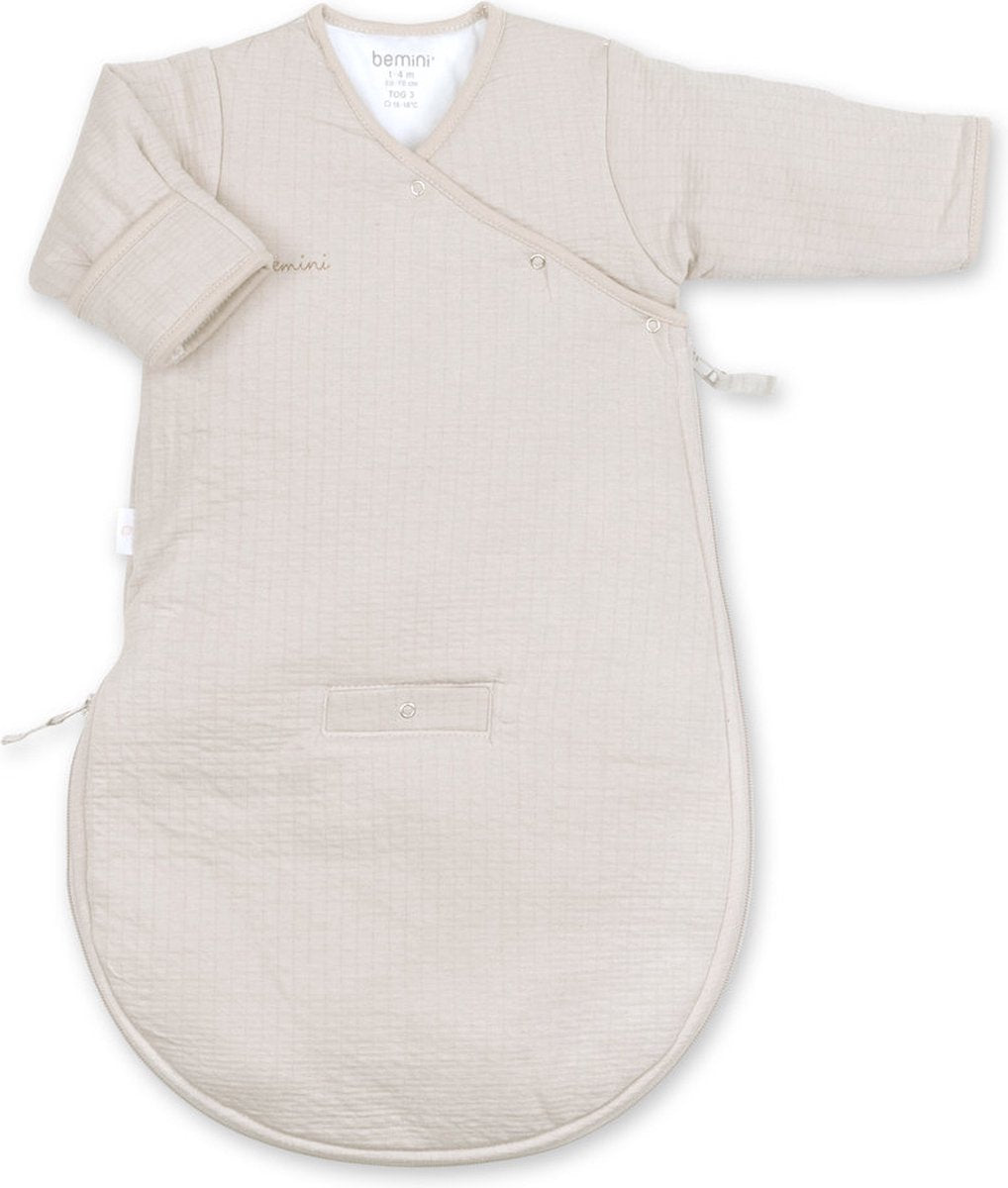 BeMini CADUM slaapzak - 0/3m - zandbeige (tog 3)