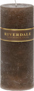 RIVERDALE Kaars - 10x20cm - mokka mokka