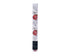 Kerstballen glas emaille/mat mix 3cm - wit/rood 9st.