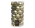 Kerstballen kunststof glans/mat/glitter mix 6cm - parel 37st.