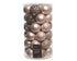 Kerstballen kunststof glans/mat/glitter mix 6cm - poederroze 37st.