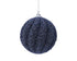 Kerstbal foam glitter 8cm - nachtblauw (prijs per stuk)
