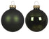 Kerstballen glas glans/mat mix 5cm - dennengroen 12st.