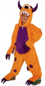 Kostuum pluche MONSTER - oranje - 104