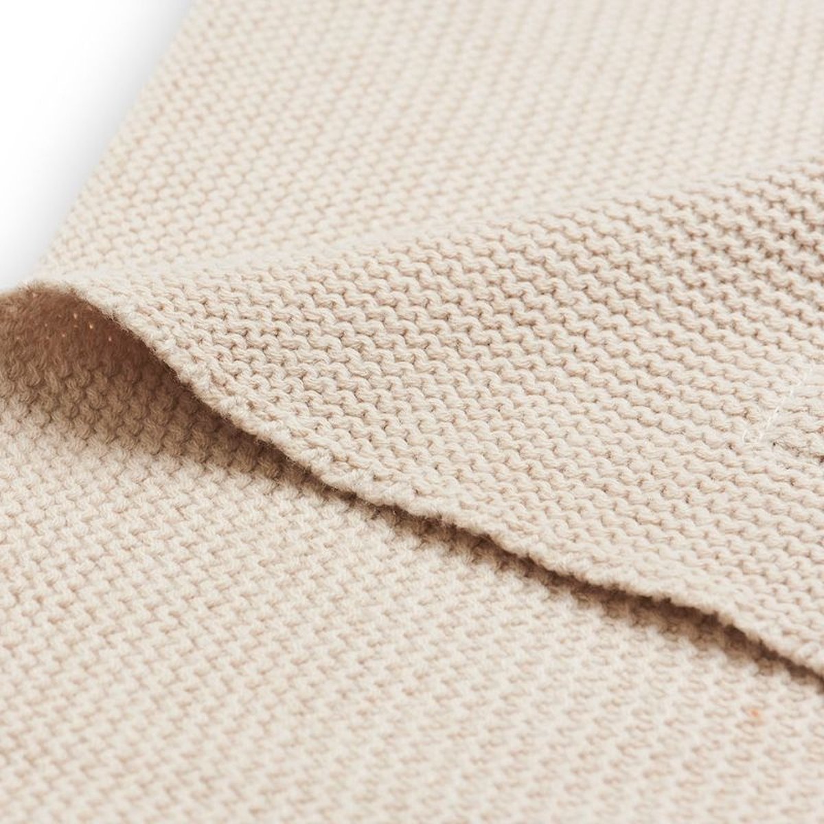 JOLLEIN Deken wieg - 75x100cm - basic knit nougat