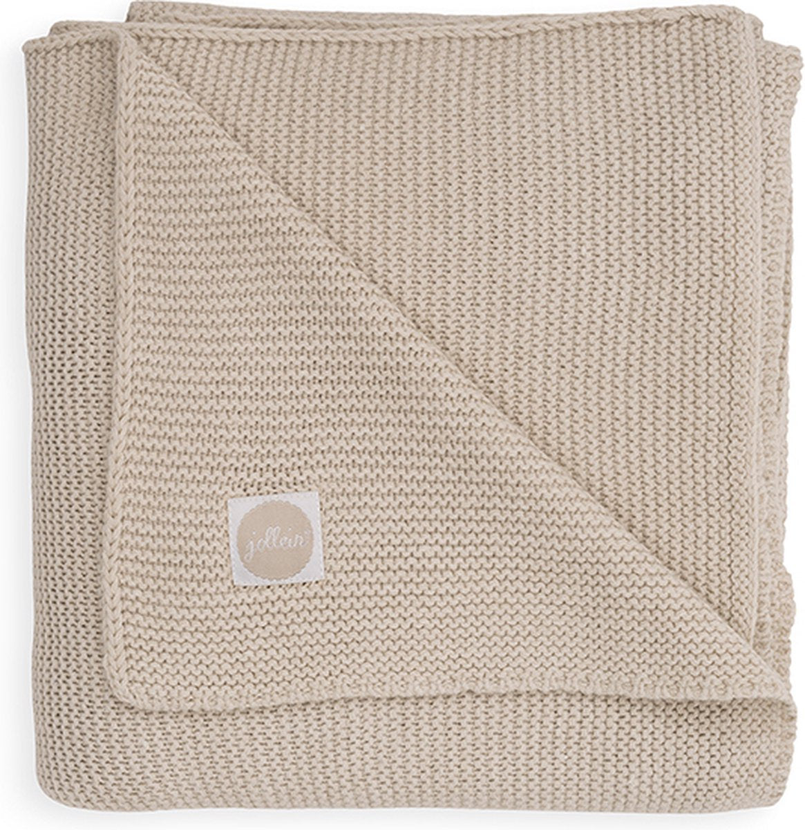JOLLEIN Deken wieg - 75x100cm - basic knit nougat
