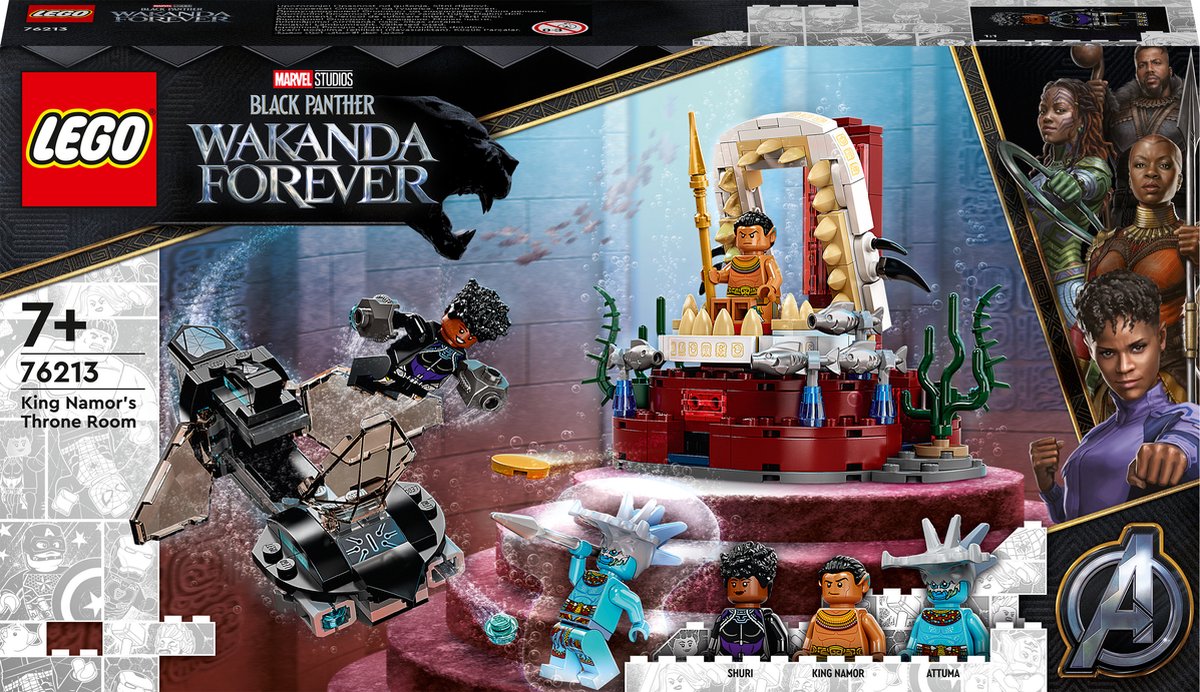 Lego Marvel 76213 Koning Namor's troon zaal
