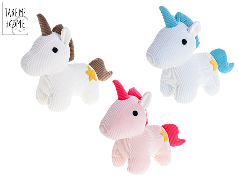 Take Me Home pluche unicorn 25cm - ass. (prijs per stuk)