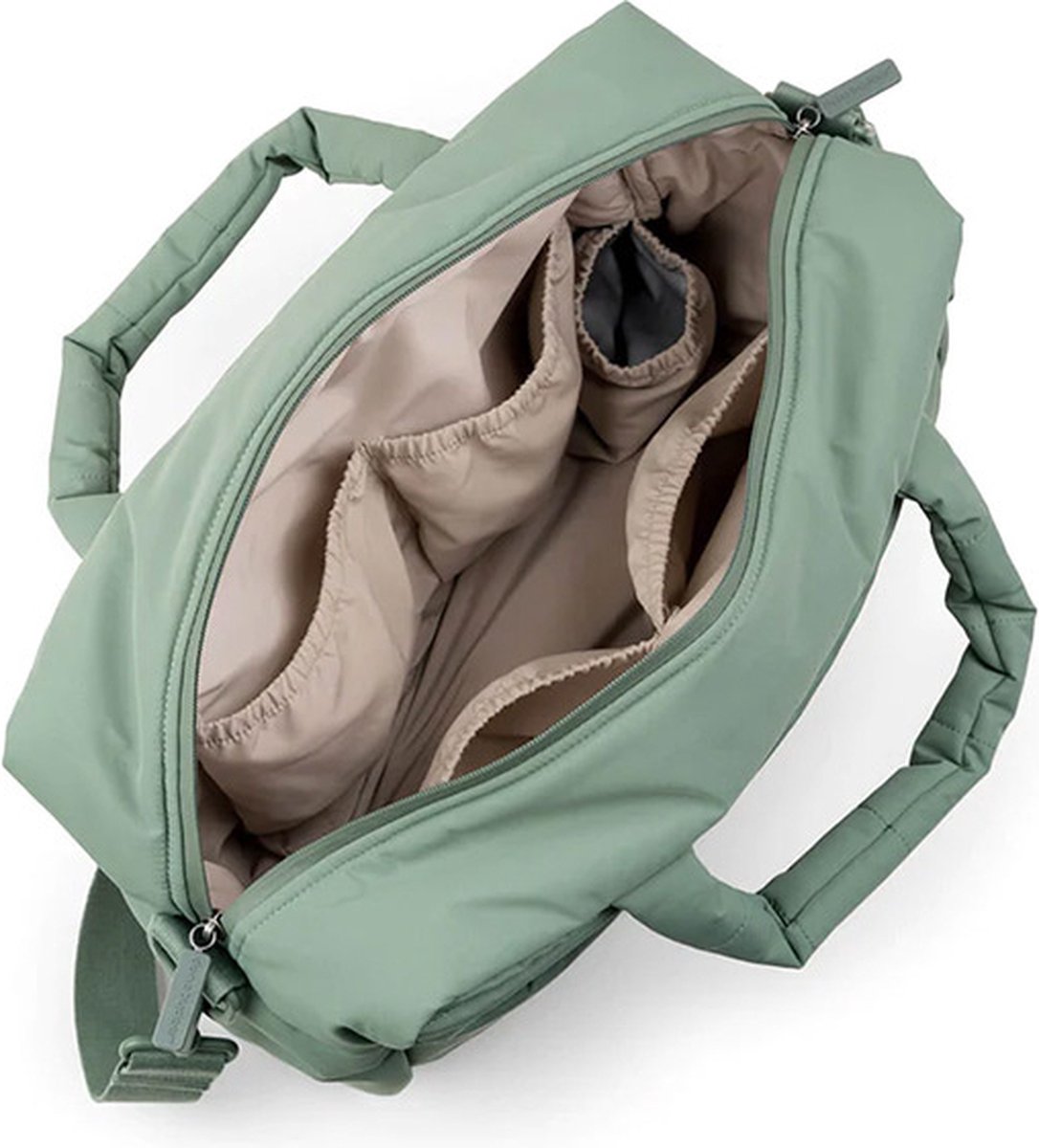 DONE BY DEER Verzorgingstas - Quilted groen