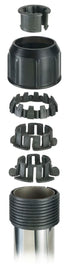 Platinum ROME parasolvoet 60kg - black polish graniet